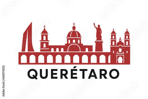 Querétaro city skyline with iconic buildings and landmarks