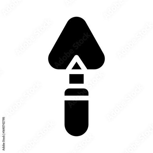 trowel glyph icon