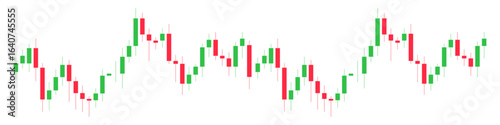 Stock Market Candlestick Financial Analysis vector illustration. forex business investment trading analysis. 
