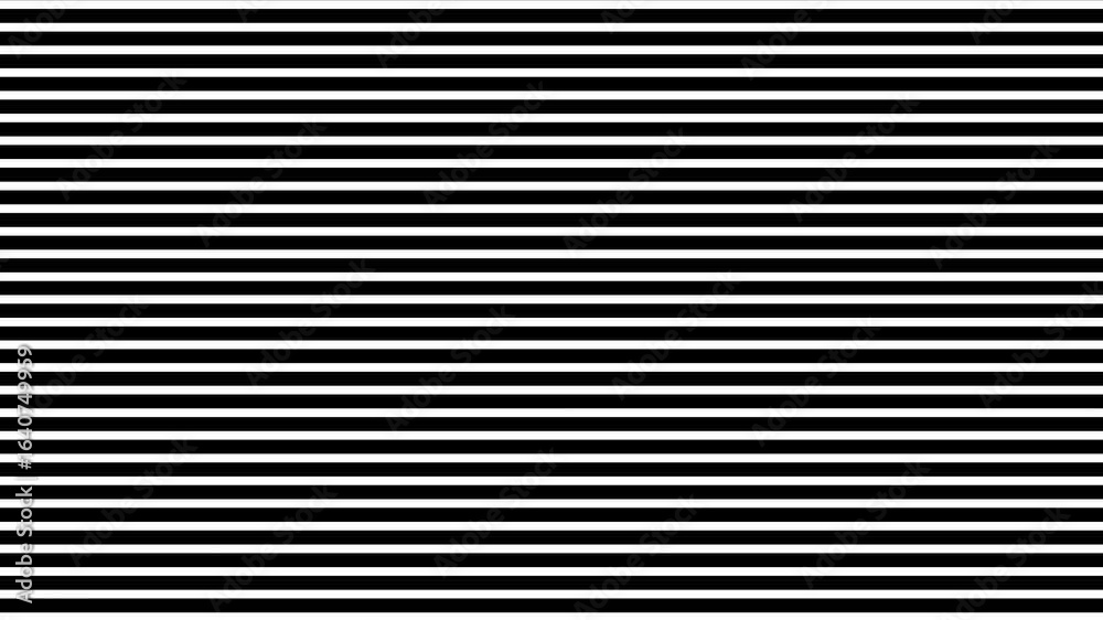 Rapidly moving horizontal white lines on a black background
