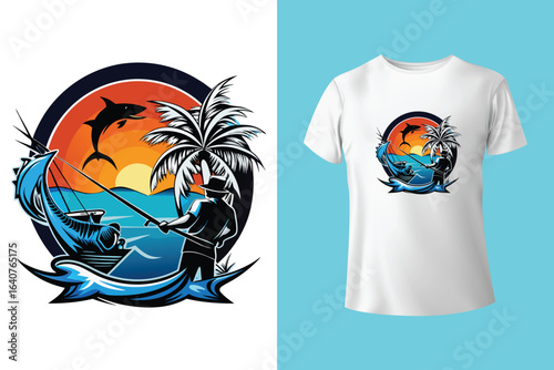 Unique t-shirt design for sailing aboard a boat at sea and oceans - vintage retro design - old sailing boat T-Shirt Design 2025 #01 (Pixel perfect vector t-shirt template