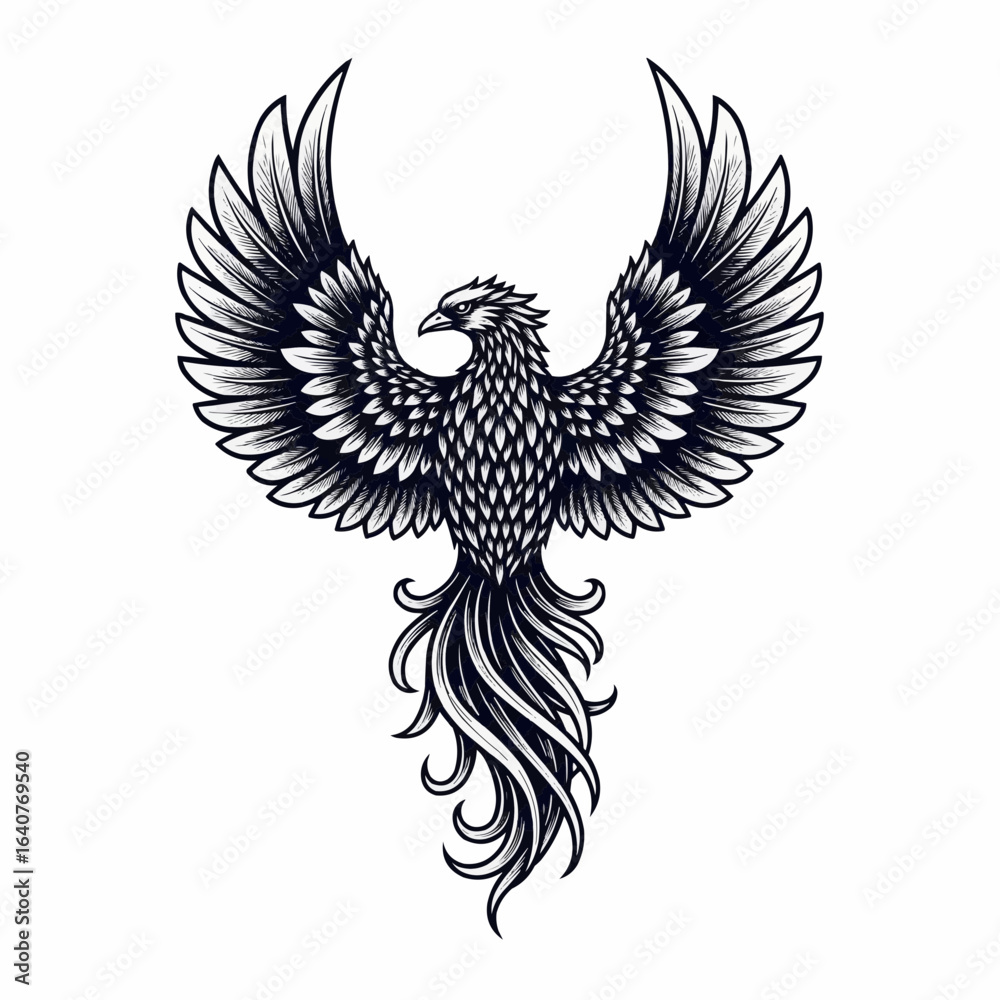 Obraz premium Phoenix Bird logo design