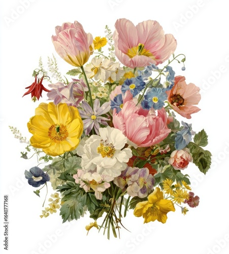 Wallpaper Mural Vibrant floral bouquet (1) Torontodigital.ca