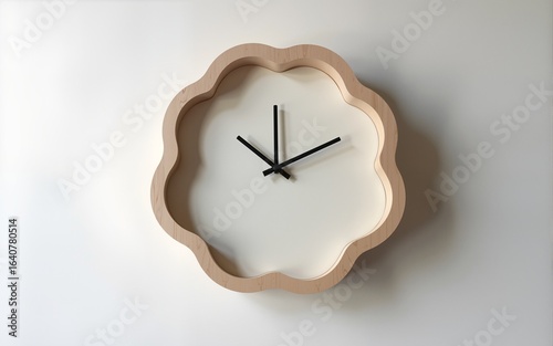 Deformed wall clock designed with simple details. High quality