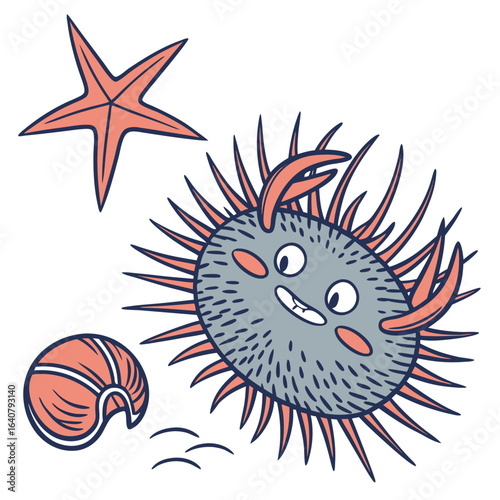 Sea Creatures Illustration