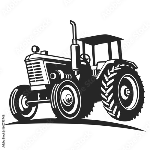 Vintage Tractor Illustration