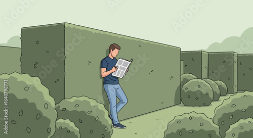 Lost In the News Finding a Quiet Corner Amidst the Green Maze Of Hedges