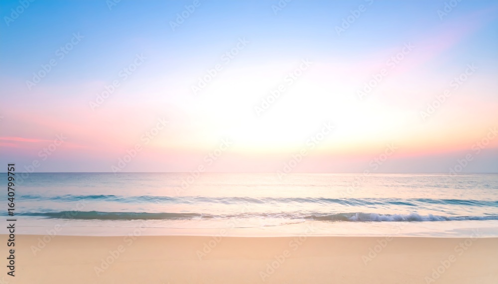 Fototapeta premium Blurred beach sunrise
