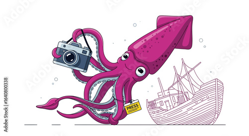 Octopus Reporter Capturing Lost Shipwreck Moments In Underwater Journalism