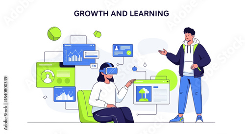 Interactive learning experience using virtual reality technology in education and business innovation for enhanced growth