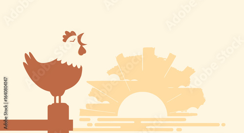 Mechanical Dawn A Cockerel Sings A Wake Up Call For Industry And Progress