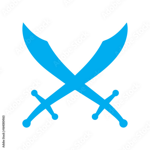 Battle crossed fight colored icon