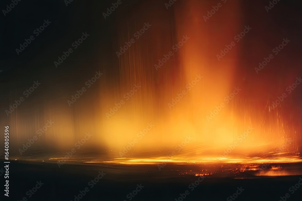 Naklejka premium Abstract fiery streaks against a dark backdrop