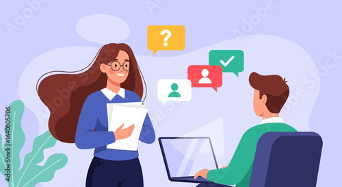 Professional Interview Meeting With Human Resources Onboarding Job Candidates