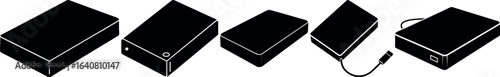 External Hard Drive Vector Illustration Pack
