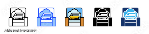 Sofa Cleaning Icon Collection With Multiple Styles