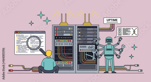 Robotic Assistant For Server Maintenance Delivering Uptime And Performance Security