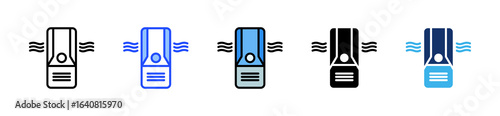 Air Purifier Icon Collection With Multiple Styles