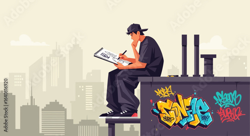 Rooftop Artist Inspires Urban Artistry And The Freedom Of Creative Expression