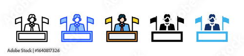 Ambassador Fund Icon Collection With Multiple Styles