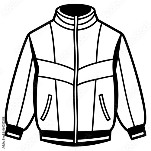 Gothic Trench Coat Flat Illustration