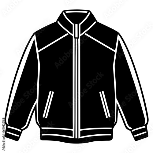 Gothic Trench Coat Flat Illustration