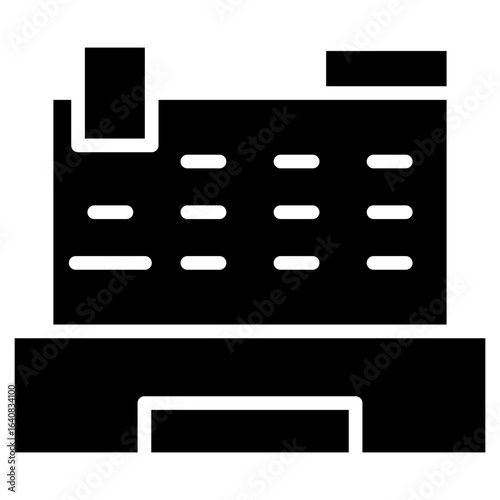 Cash Register glyph icon