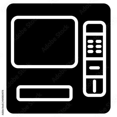 Self Checkout Kiosk glyph icon