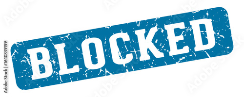 blocked rectangular sign. blocked stamp