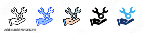 Predictive Maintenance Icon Collection With Multiple Styles