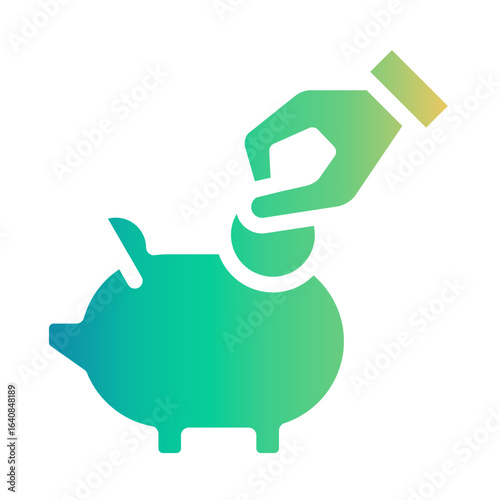 piggybank Gradient icon