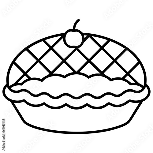 Pie Icon  Fresh Bread, Pastry, and Cake Illustration Pack