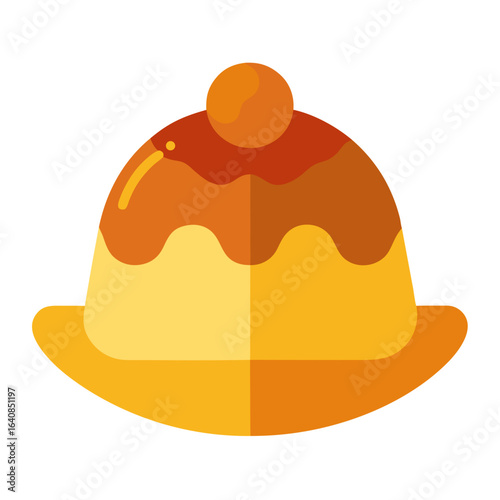 Pudding Icon  Fresh Bread, Pastry, and Cake Illustration Pack