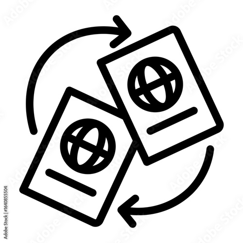 immigration Line Icon