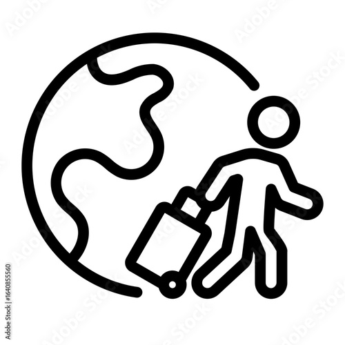 migration Line Icon