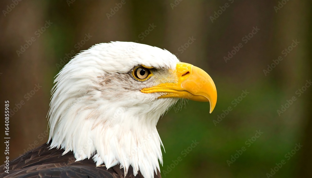 Close-up of an eagle's head and beak. Close-up of an eagle's head and beak.