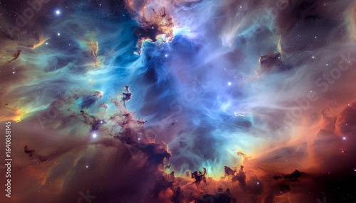 Fototapeta Naklejka Na Ścianę i Meble -  abstract magic of space background