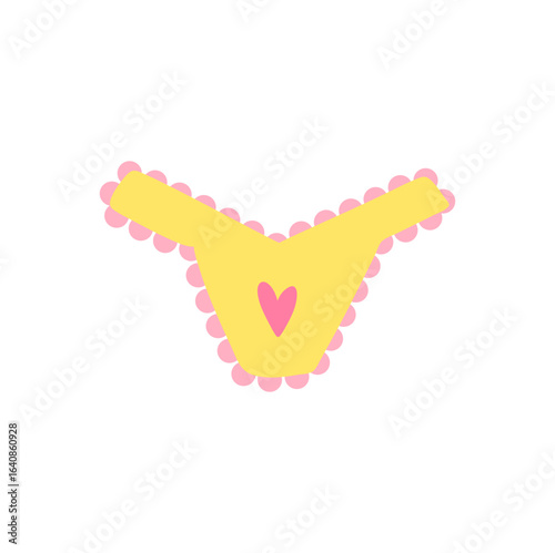 Cute kids Underwear Clothing Design. Cartoon Vector Illustration