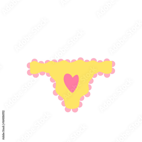Cute kids Underwear Clothing Design. Cartoon Vector Illustration