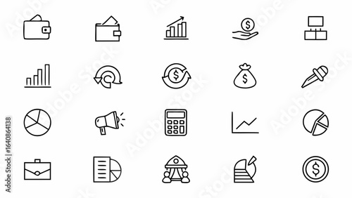Business & Financial Failure Vector Bundle – Clean and Simple Icons for Reports and Presentations