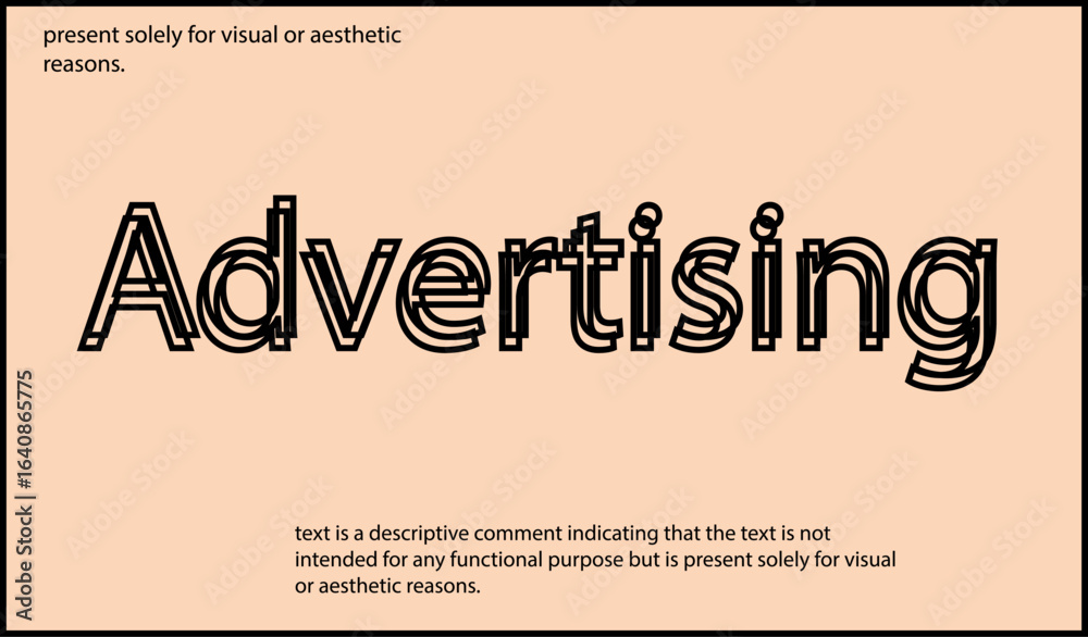 Fototapeta premium Advertising text written in lowercase letters.Vector lettering design. Simple word.