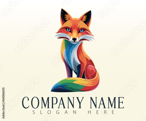 A stylized fox logo artwork.