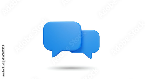 3d speech bubble or message