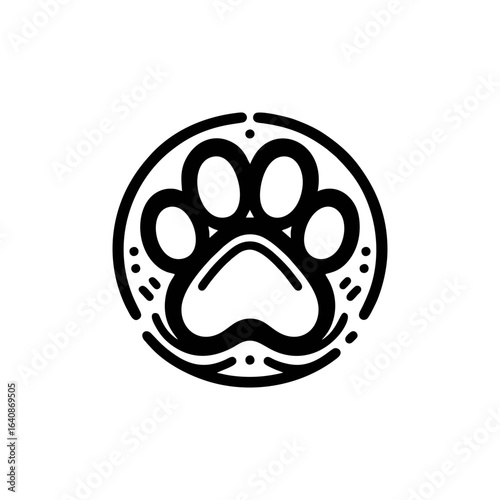 Dog paw for pet services