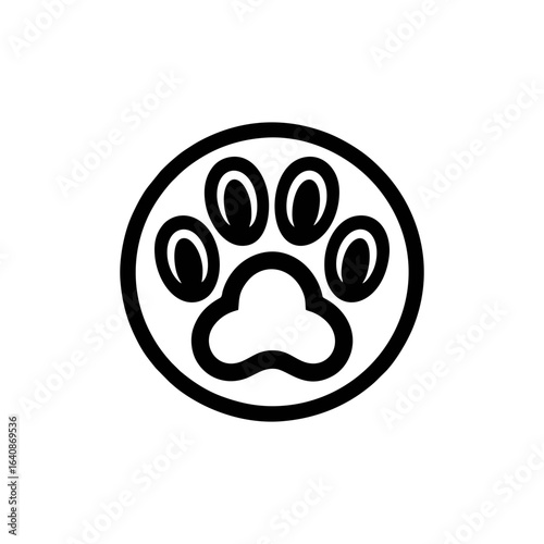 Dog paw for pet services