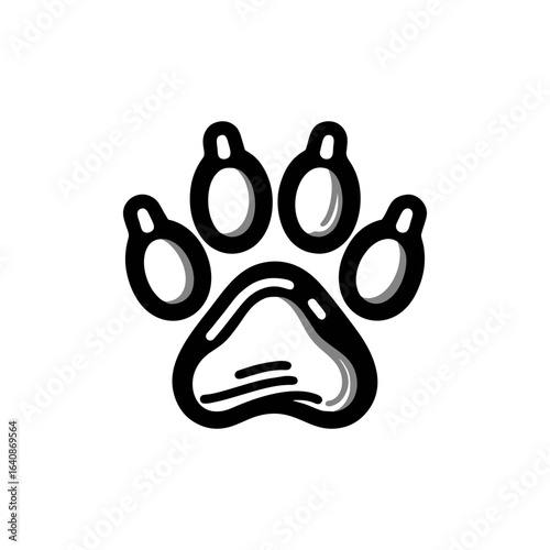Dog paw for pet services