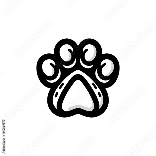 Dog paw for pet services