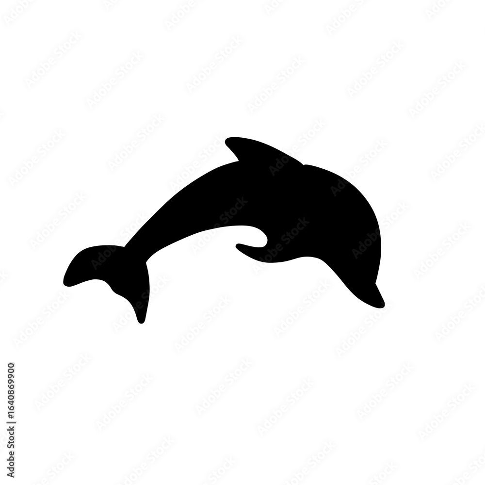 Fototapeta premium Dolphin silhouette
