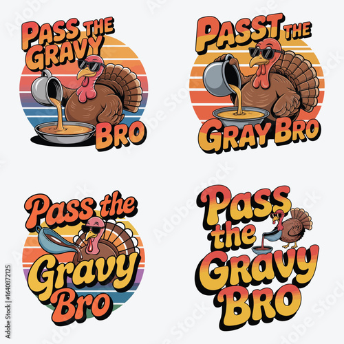 Thanksgiving turkey pouring gravy food