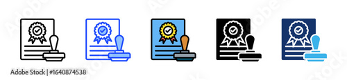 Patent Document Icon Collection With Multiple Styles